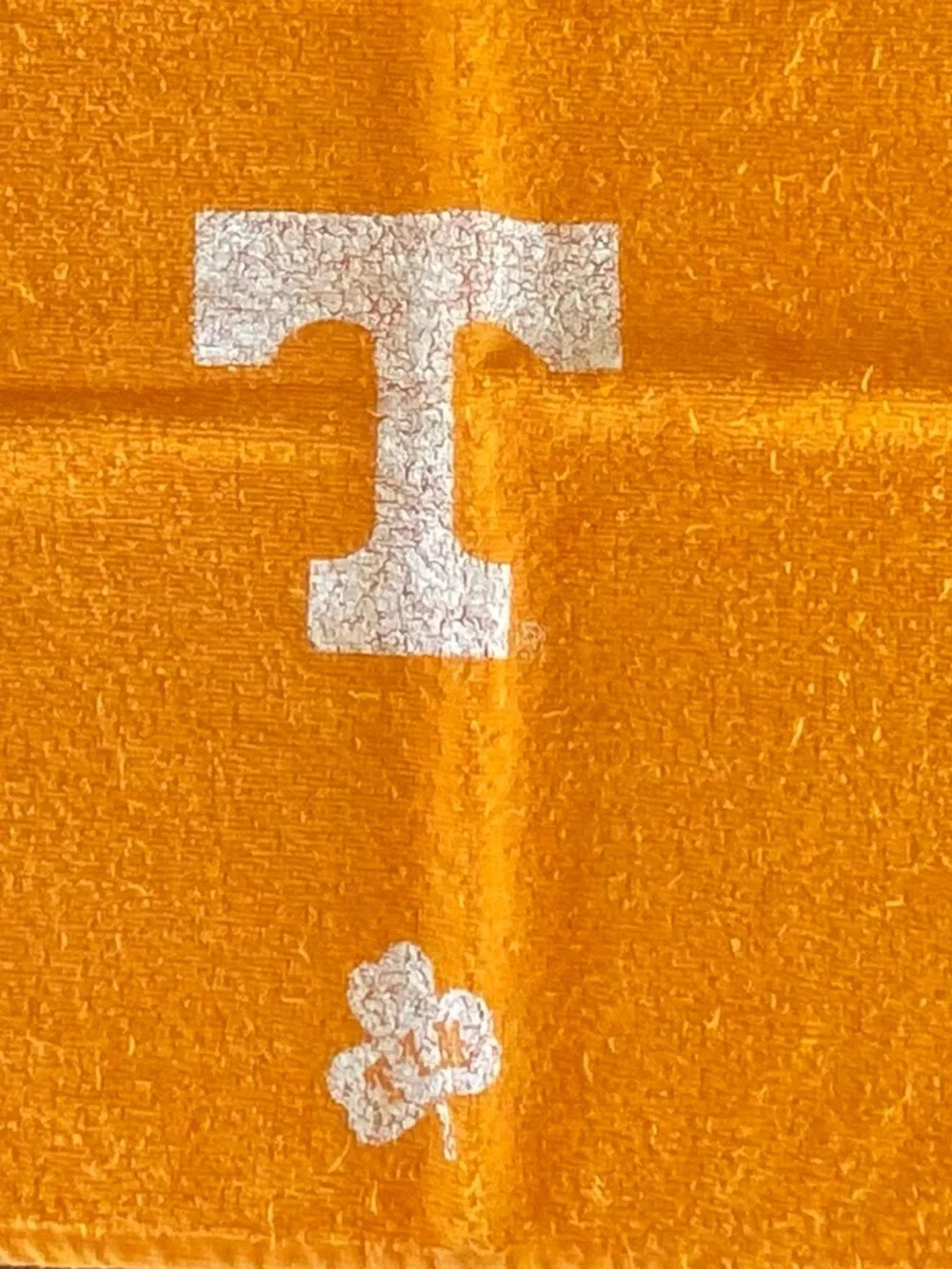 Tennessee Volunteers Orange Rally Hand Towel White T Logo 100% Cotton 15” x 25”